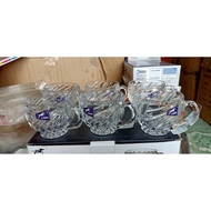 Set of 6 glass cups for tea and coffee (111)