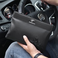 New men's wallet Multifunctional Long Wallet PU Leather Zipper m0ney bag Men's Simple Design Business Clutch bag Cellphone bag
