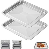 2PCS Alat Ganti Air Fryer untuk Cuisinart TOA-60 TOA-65 TOA-70 Toaster Convection Oven, 12 * 11'' Tr
