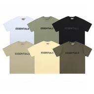FOG FG Short Sleeve Men Women Tshirt Oversize Cotton O-Neck High Quality Black White Apricot Camel B