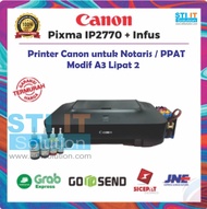 Printer Canon IP2770 Untuk Notaris/PPAT (A3/Folio Lipat) + Infus