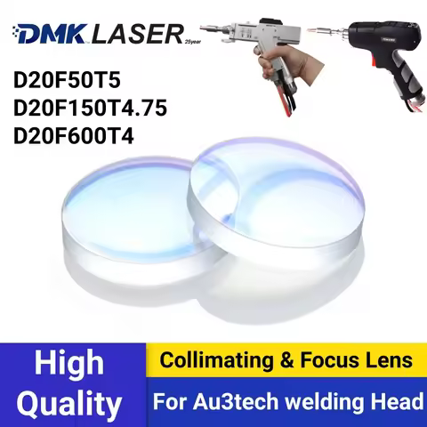 DMK Au3tech Collimating windows Focusing Lens D20F50/150/F600mm Au3tech For Handheld Laser Welding G