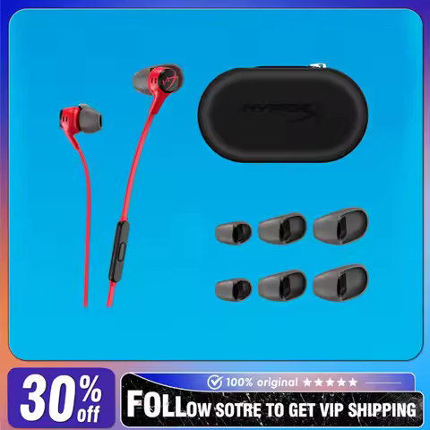 HyperX Cloud Earbuds II Wired in-ear with Mic Dynamic 90 Degrees 3.5mm TRRS Plug Earphone for Pc/PS4