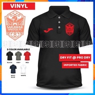 SARAWAK UNITED FC Baju Polo Jersey Kolar | MICROFIBER | Jersi T Shirt Unisex Sports T-Shirt Tee Shir