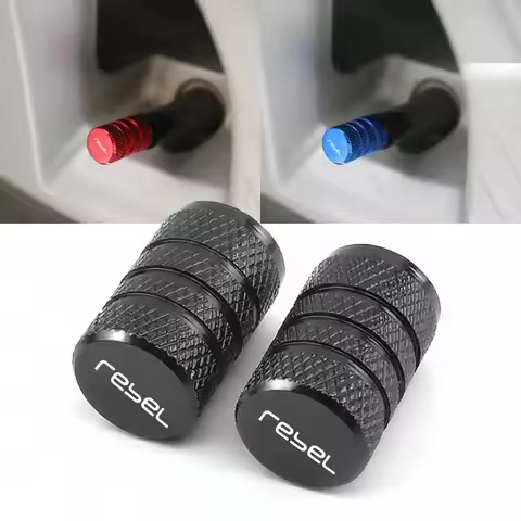 Motorcycle CNC Aluminum Tire Valve Air Port Stem Cover Caps For Honda Rebel 300 Rebel 500 CMX Rebel3