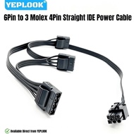 For Corsair SF Type 4 Power, 6Pin to 3 Port Molex IDE 4Pin, Perif PATA Power Cable for Corsair SF750