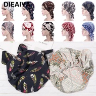 DIEAIYA Turban Hat  Fashion Scarf Muslim Printed Headwear