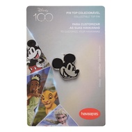 Havaianas  Pin Top Havaianas Disney 100Th - Mickey Smile  -Silver/Black