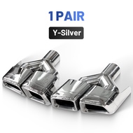 HBGER 1คู่ปลายท่อไอเสียสำหรับ Mercedes-Benz W212 E-Class E63 AMG ดัดแปลง4-Out สแตนเลสท่อไอเสีย CDGYH