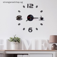 Strongaroetrtop Digital Wall Clock Sticker Modern Design DIY Kitchen Living Room Home Decor Diy  Needl SG