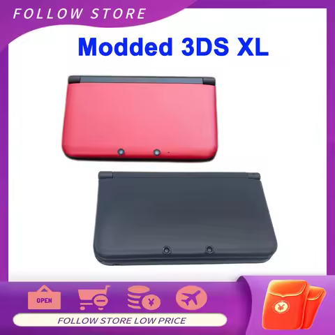 Refurbished 3DS XL Game Console Modded 3DS XL Hacked with Homebrew and FBI / Free NDS Games / Region