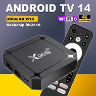 New Product X96Q RK3518 Network Set Top box wifi6 Android 14 tv box 4K HD tv box