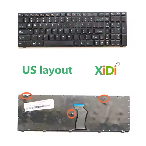 NEW US Keyboard for LENOVO G580 G580A G585 Z580 Z580A Z585 Z585A P580 P585 Laptop Keyboard Black fra