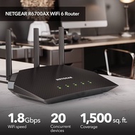 NETGEAR R6700AX Wifi Router - 4 Stream AX1800 Wifi 6 Router. 95% product,