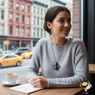 Mini LED Light-Up Camera Necklace For Phone Case Accessory Gift