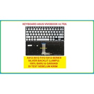 HITAM Kibot Keypad Keyboard Laptop Notebook Asus VivoBook 14 S14 A412 A412D A412DA A412DK A412F A412FA A412FL A412FJ A412U A412UA A412UF X412DK X412DAP X412FL X412FA X412FAC X412FLC X412FLC X412F BLACK BLACK SILVER Gray Gray New Warranty