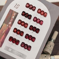 Set Lets nail Red 10 สี สีเจล เล็บเจล