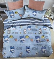 Bed sheet set include size[6 feet galaxy5 feet 3.5 feet]Are fully staggered ็ต 6 PCs with duvet with