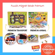 Premium Large Magnetic Puzzle Children's Wooden Puzzle Wooden Puzzle Wooden Toys 189-8