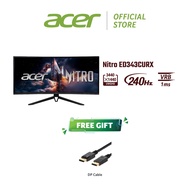 Acer Nitro Ultrawide Gaming Series ED343CURX (34" Curve // VA // 3440 x 1440 UWQHD// 240hz// Adobe R