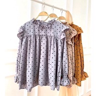BLOUSE VINO POLKA / VINO BLOUSE RUFFLE / BLOUSE MUSLIM WANITA TERLARIS