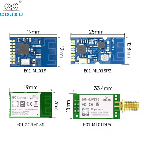 nRF24L01 nRF24L01P Wireless Module 2.4GHz COJXU E01 Series Long Range SPI Module DIP IoT Module Wire
