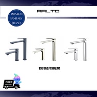 AALTO | Brushed Steel/Chrome/Gun Metal SHORT/TALL BASIN TAP 1301AC/1302AC