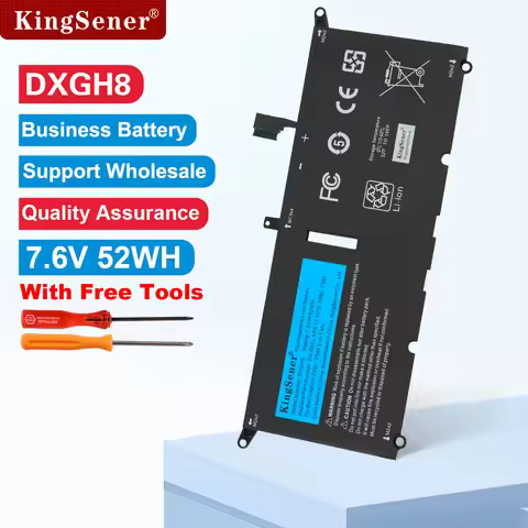 KingSener DXGH8 Laptop Battery For DELL XPS 13 9380 9370 7390 For DELL Inspiron 7390 2-in-1 7490 G8V