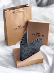 กระเป๋าตังค์ coach ดำ