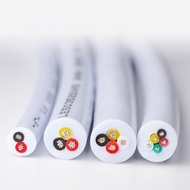 White UL2464  Sheathed Wire Cable 26 24 22 20 AWG Copper Signal Cable 2 3 4 5 Core Soft Electronic A
