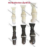 Duckbill Set with Square Internal and Outer Thread U-PVC High Quality Beautiful Gloss Fi20-25-32mm I