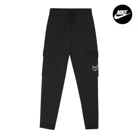 Nike G NSW Double Swoosh Fleece Cargo Jogger Pants Junior Women's Long Trousers DX2299-010