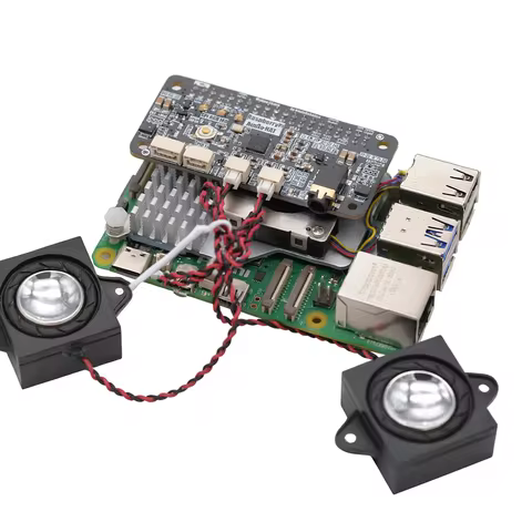 Raspberry Pi WM8960 Audio HAT Expansion Board with Dual Microphones & Stereo Speaker Output | 3.5mm 