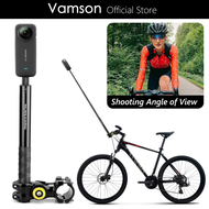 2024 XIN-3Vamson for Insta 360 x3 One X2 Motorcycle Bicycle Bike Handlebar Mount Invisible Monopod Accessories for Insta360 GoPro Camera