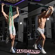 MAGICIANIP Fitness Elastic Band, Elastic TPE Yoga Tension Band,  5-85 lbs Resistance Bands Comprehen