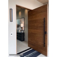 [PREORDER] Redwood Solid Wood with 36mm Panel DR Vertical Design Solid Panel Wooden Door Pintu Kayu Solid