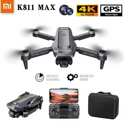 Xiaomi K811 Max Mini Drone Professional 4K HD Dual Camera 5G WIFI GPS Return Brushless Obstacle Avoi