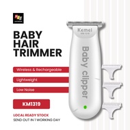 KEMEI Baby Hair Trimmer Cutter Clipper Shaver Newborn USB Portable Alat Potong Cukur Rambut Budak Ki