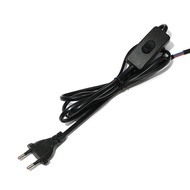 【♘COD Free Cas♘】 fka5 1.8m Led Switch Light Wire For Desk Lamp Eu Plug 220v Wire