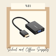 HDMI To VGA+3.5mm Audio With Power Port Converter BLACK (MM102) 25CM