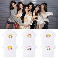 2026FM Concert DIVE into IVE Short Sleeve T-Shirt Pure Cotton Cartoon Print Top