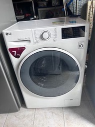 新淨二手LG 樂金 前置式洗衣機 (7kg, 1200轉/分鐘) WF-1207C4W