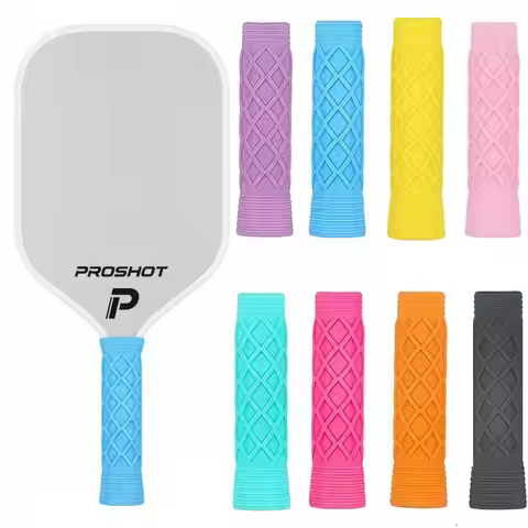Silicone Pickleball Paddle Grip Cover Replacement Reusable Pickleball Racket Handle Sleeve Non-Slip 