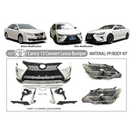 Toyota Camry acv50 2012-2014 convert 2015 facelift front lexus bumper headlamp bodykit body kit head