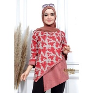 Shanaya Batik Blus Denisya HN Blus Kerja Kuliah Batik Modern
