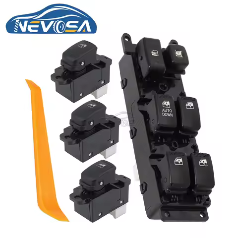 NEVOSA Car 93570-1G200 93580-3D000 Master Left Switch Lifter Button For KIA RIO Hybrid 2 JB 2007 200