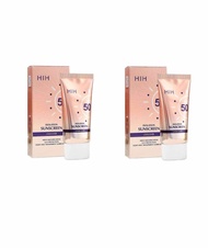 ครีมกันแดด ผิวหน้า HiH หลอดสีม่วง และ สีชมพู เนื้อครีมบางเบา ซึมไว ไม่เป็นคราบ SPF50PA+ ขนาด 60ml.