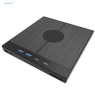 wentians Type-c External Dvd Drive Driver-free Installation Dvd Drive Portable External Dvd Drive Usb 3.0 High Speed Cd/dvd Rw Burner Writer Player for Windows for Laptop for Data
