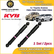 (2@pcs) KYB Kayaba Gas Rear Absorber Belakang Toyota Avanza F601 F602 F651 F652 Avanza 2003-2015