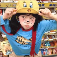 HT2 Cute cartoon Tweety Bird Cuidi sun visor baseball cap Korean summer duckbill cap sun hat TH2